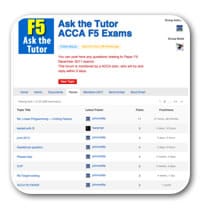 Tutor Ask ACCA Tutor