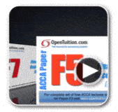 ACCA Lectures Paper f5 Free ACCA Lectures Paper f5