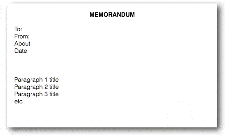 memorandum