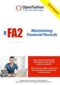 Free FIA FA2 Notes