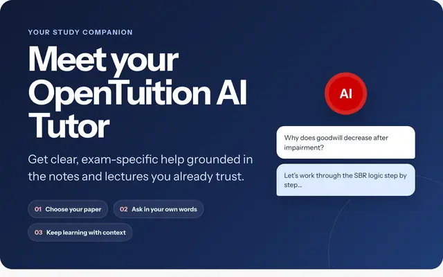 The AI tutor: an example question and the start of its answer