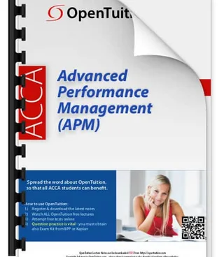 ACCA Advanced Performance Management (APM) Notes (September 2026 - June 2027 exams)