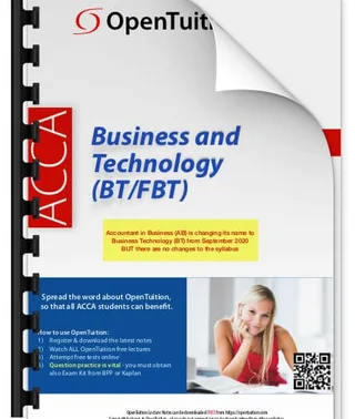 Business and Technology (BT/FBT) (September 2026 - August 2027 exams)