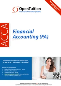 Financial Accounting (FA) / FFA Notes (September 2026-August 2027 exams)