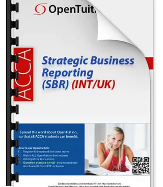 ACCA Strategic Business Reporting (SBR INT/UK) Notes (September 2026 -June 2027 exams)