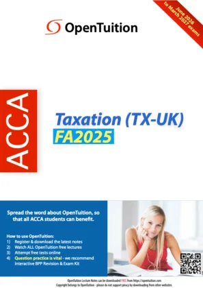 ACCA Taxation (TX-UK) Notes FA2025 (June 2026 exams)