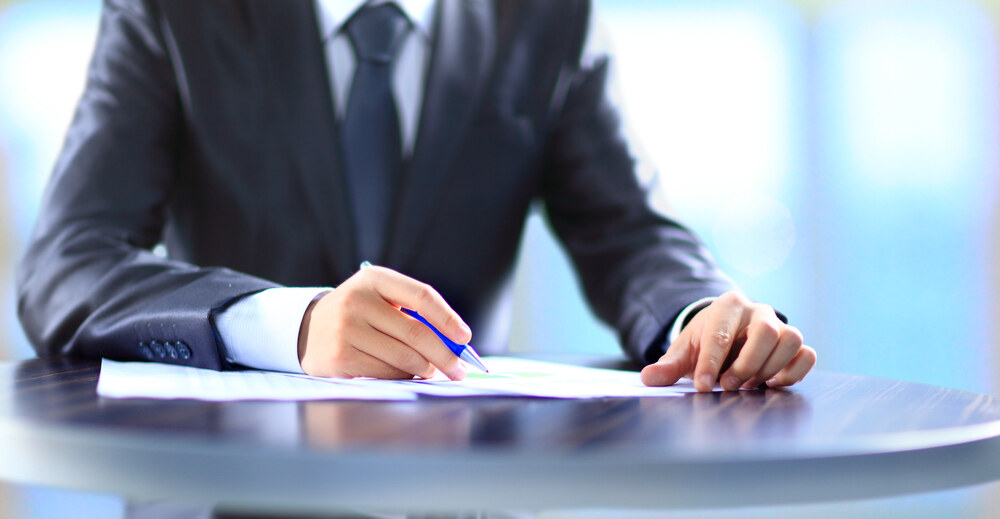 Professional preparing an ACCA session computer-based exam
